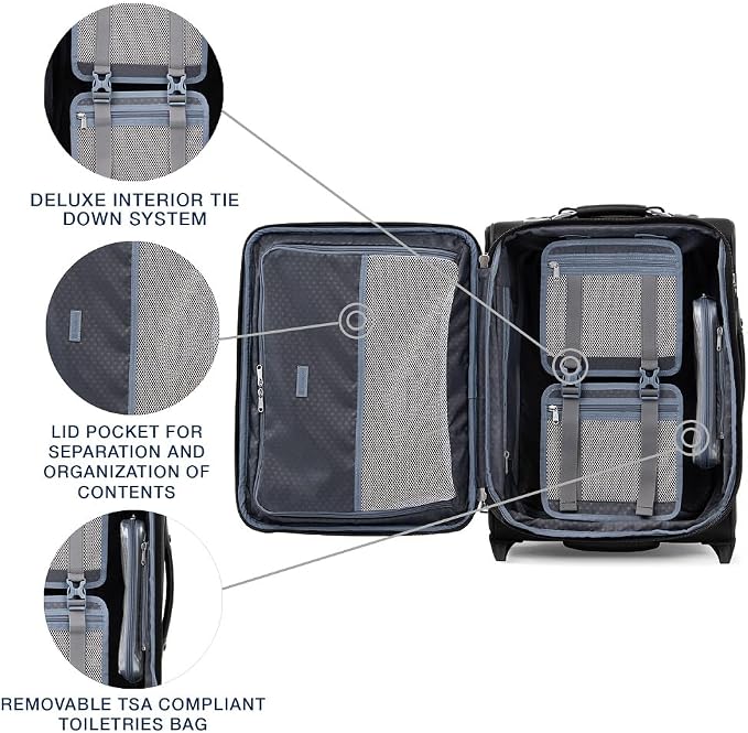 Travelpro Platinum Elite Softside Expandable Carry on Luggage, 2 Wheel Upright - Image 5