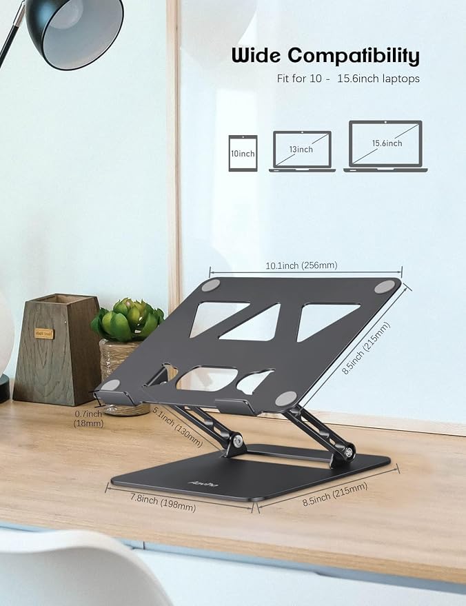 Adjustable Laptop Stand for Desk, Portable Laptop Stand Holder and Riser - Image 5