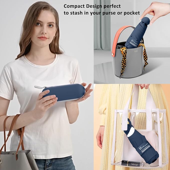 BAODINI Travel Mini Umbrella for Purse - Image 5