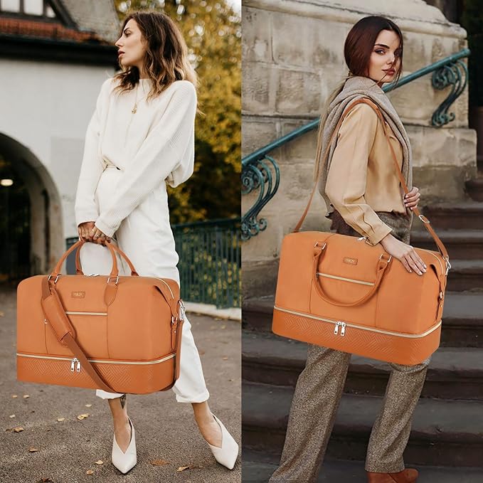Weekender Bag for Women, Travel Duffel Bag Carry On Overnight Bag - Image 7