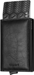 VULKIT Card Holder Pop Up Slim Wallet Leather RFID Blocking Card Case Up to 8 by VULKIT