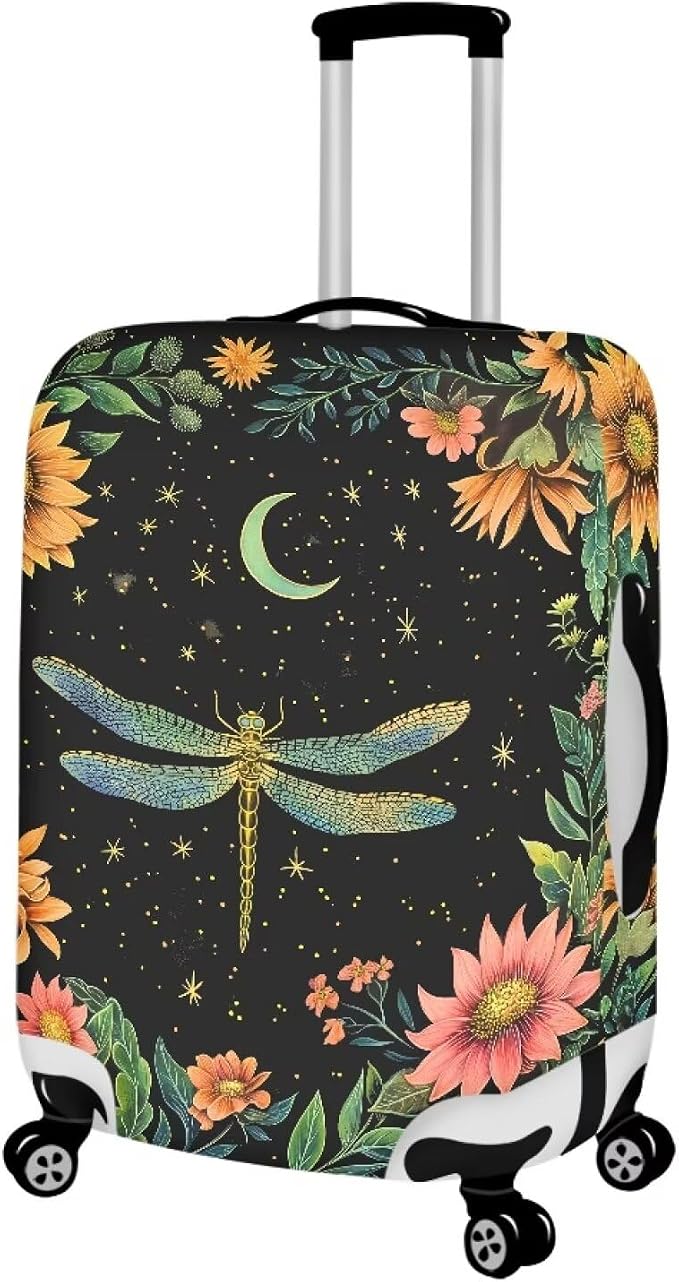 Dragonfly Luggage Cover for Womenn Girl Anti-Scratch Suitcase Covers Fit 18-21 - Image 2