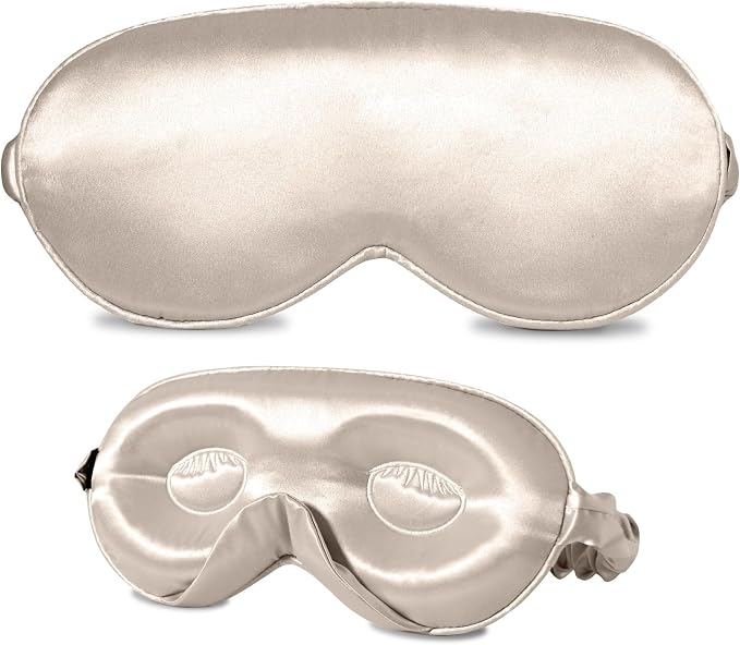 ZIMASILK Adjustable 22 Momme 100% Mulberry Silk Sleep Mask, Upgraded 3D by ZIMASILK