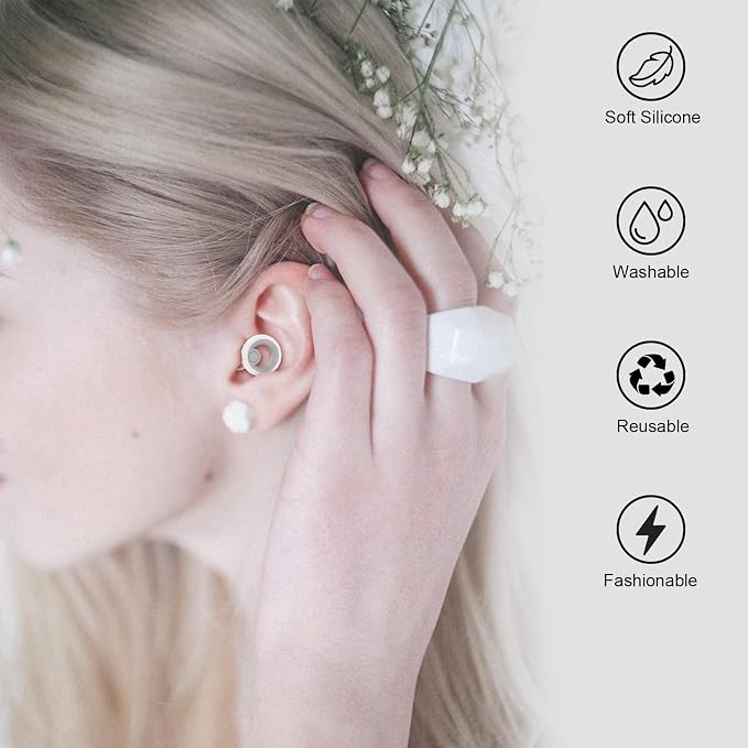 Ear Plugs for Sleeping Noise Cancelling 2 Sets, Reusable Earplugs Hearing - Image 6