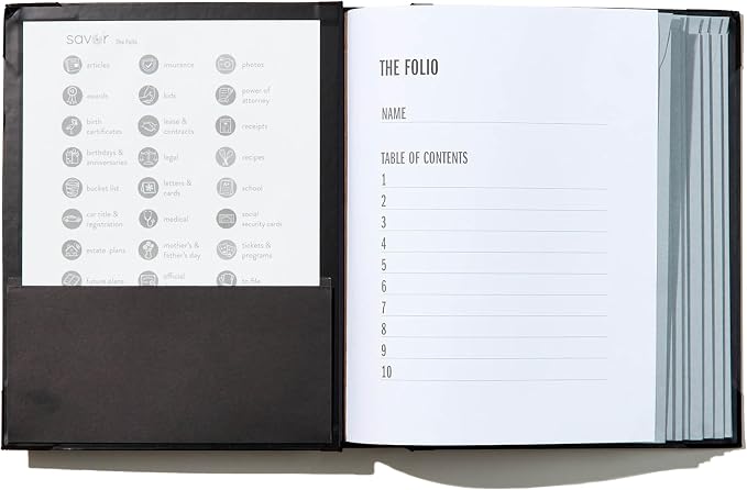 Savor | 2025 Edition The Folio™ Document Organizer | Custom Dyed Cloth-Bound - Image 4