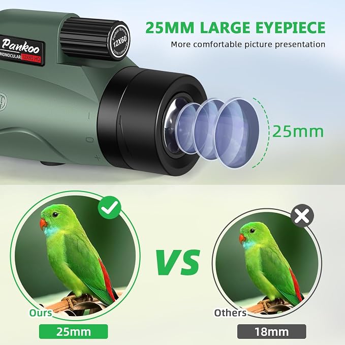 Pankoo 12x60 HD Monocular Telescope - Image 3
