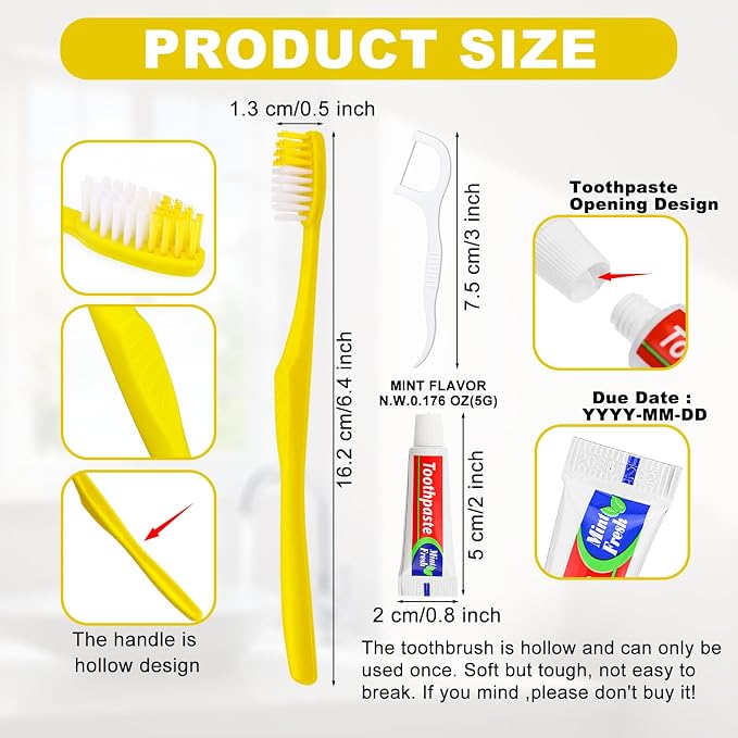 50 pcs Disposable Toothbrushes - Image 4