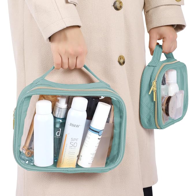 PACKISM TSA Approved Toiletry Bag, 2 Pack Clear Makeup Bags - Image 7