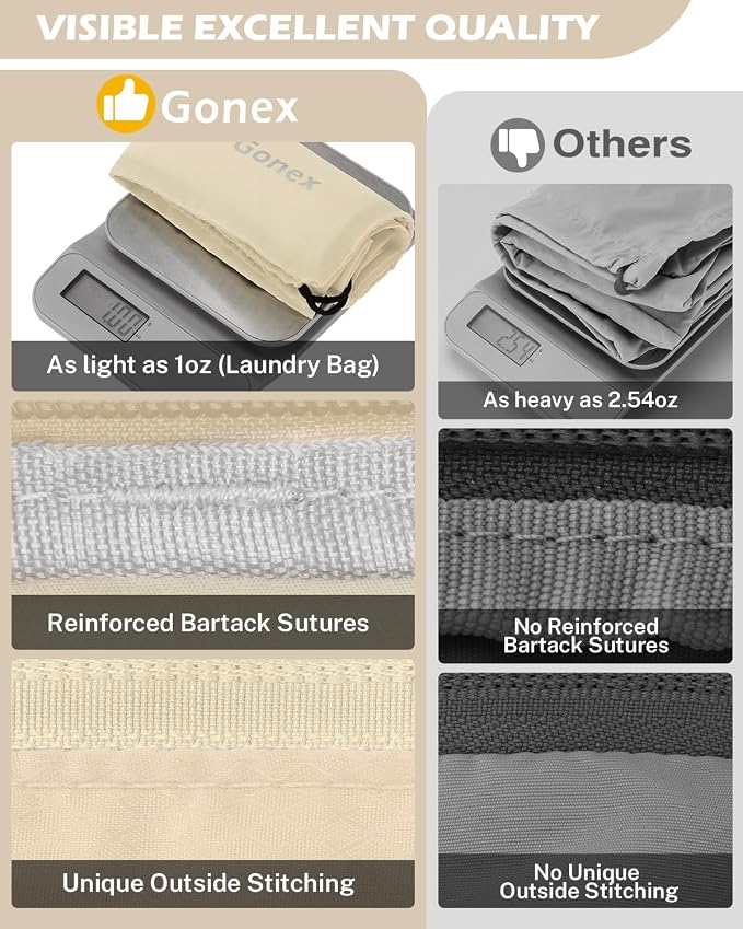 Gonex 8 Set Expandable Mesh Packing Cubes - Image 6