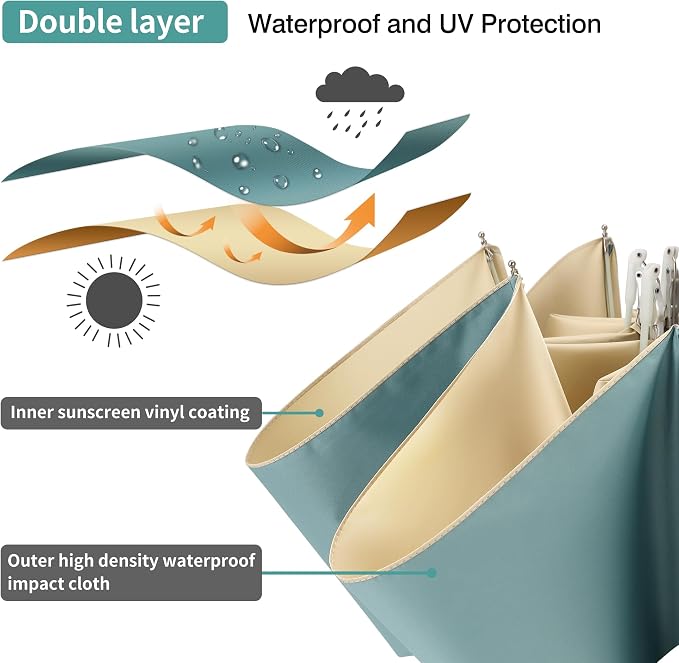 Color Glue Coating Sun Umbrella UV Protection Compact Folding Windproof - Image 2