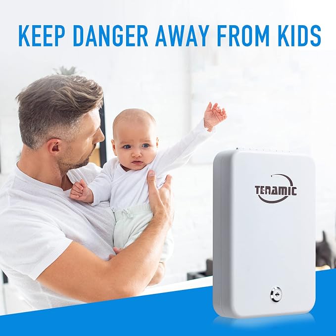 Tenamic Pistol Safe, Portable Travel Gun Safe, Solid Steel Handgun Lock Box - Image 6