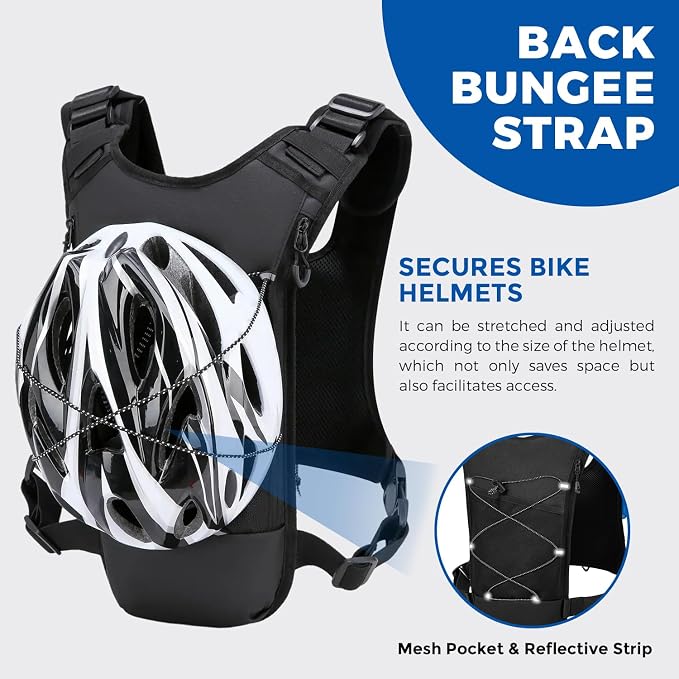 USA Original Patent Running Hydration Vest Backpack, Lightweight Chest Pack - Image 4