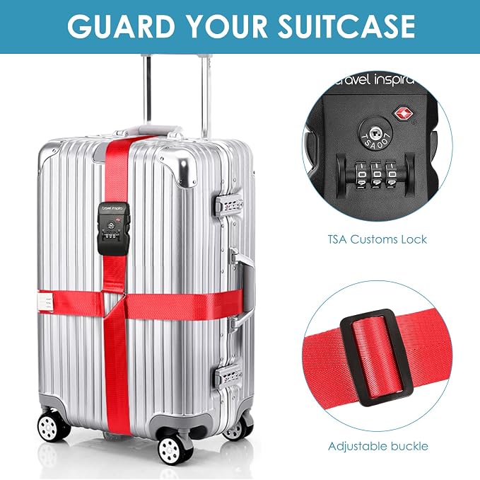 Travel Inspira Luggage Straps for Suitcases - Image 3