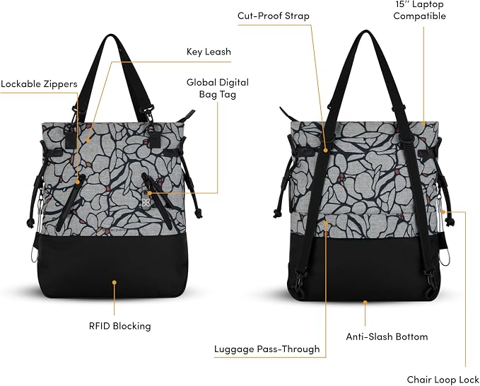 Sherpani Tempest, Anti-Theft Convertible Backpack, Teacher Tote Bag, Travel - Image 5