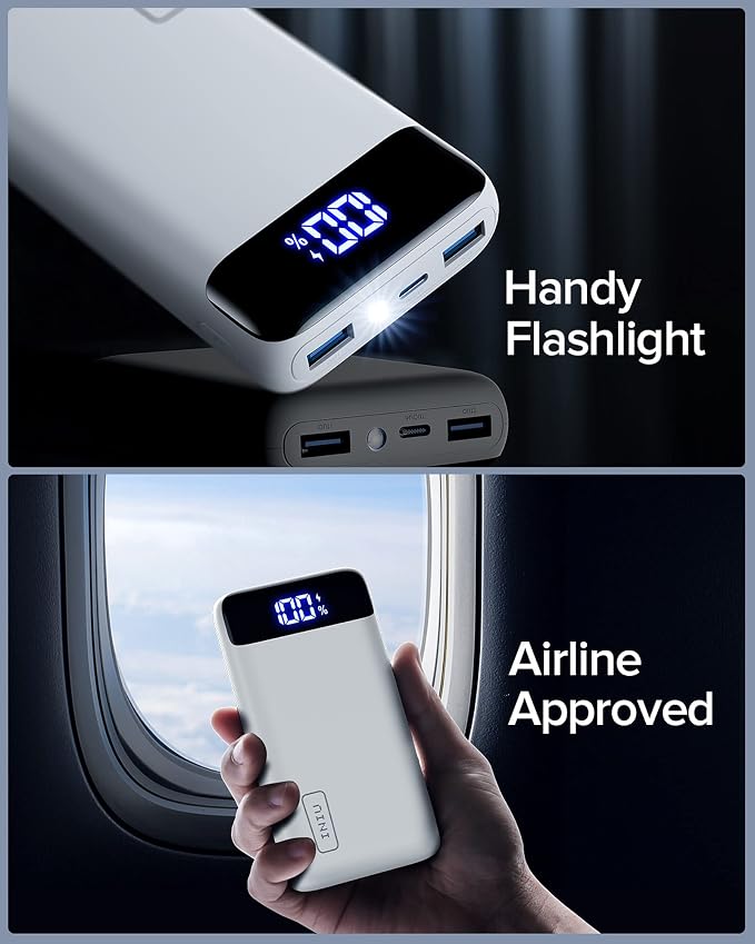 INIU Portable Charger, 22.5W PD3.0 QC4.0 Fast Charging LED Display 20000mAh - Image 6