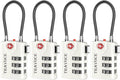 Search Alert TSA Approved Travel Combination Luggage Cable Locks by TRAVOCE