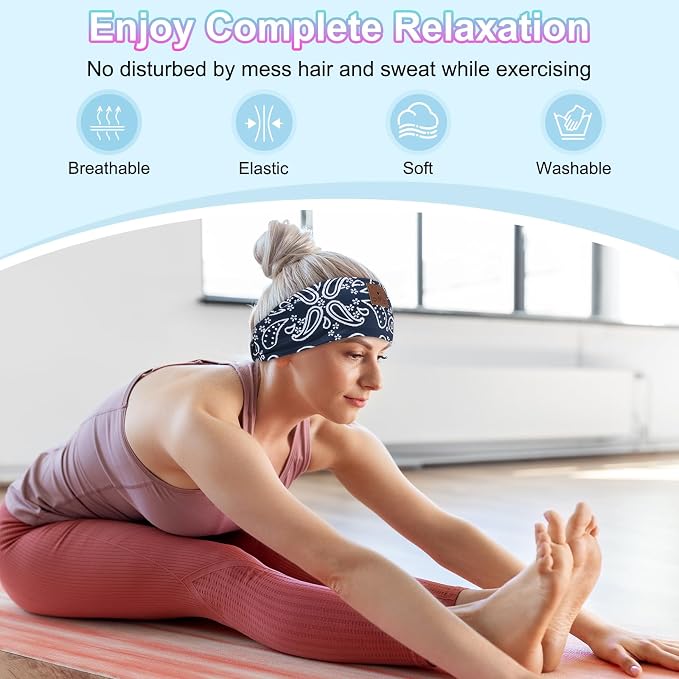 2-Pack Sleeping Headphones, Wireless Bluetooth Headband - Image 4