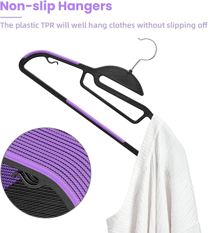BAGAIL Plastic Hangers 50 Pack - Image 3
