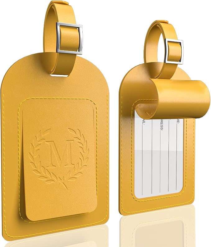 FESAS 3 Pack A-Z Alphabet Luggage Tags - Image 3