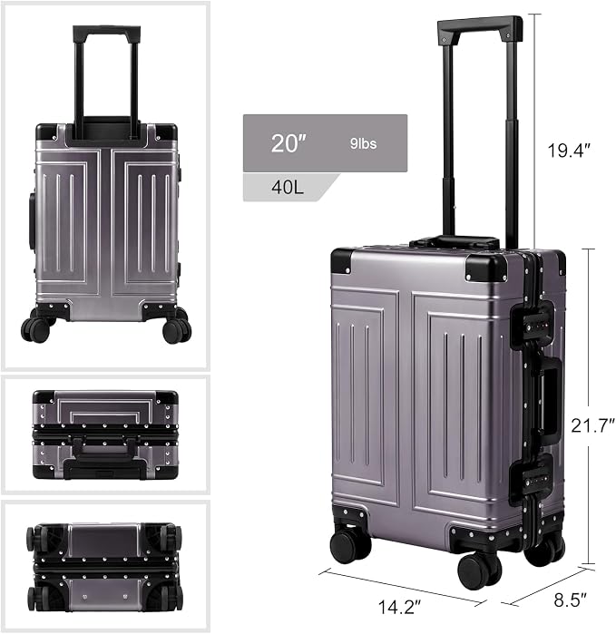 All Aluminum Magnesium 28inch Luggage，Cut from Whole Aluminum Sheet（3rd - Image 5