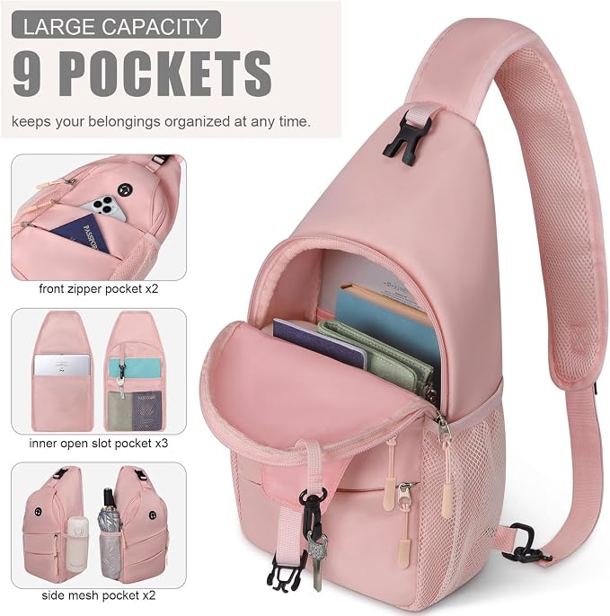 Crossbody Bags for Women Men Trendy Sling Bag Bakpack Casual Chest Bag - Image 3