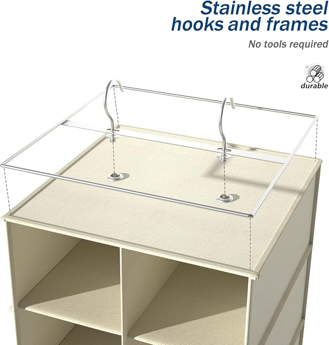 coastal rose Hanging Shoe Organizer - Image 5