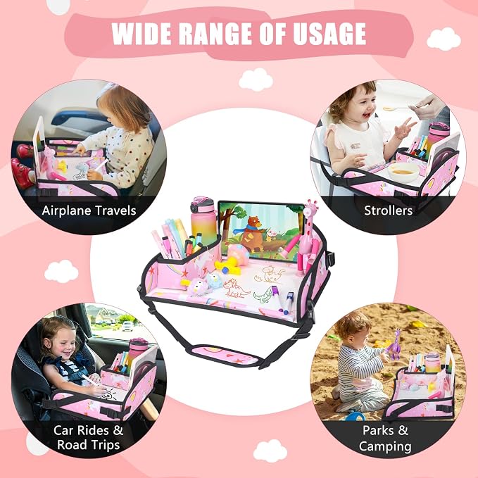 Upgraded Kids Travel Tray for Car Seat - Image 2