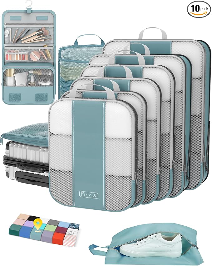 10 Set Compression Packing Cubes by OlarHike