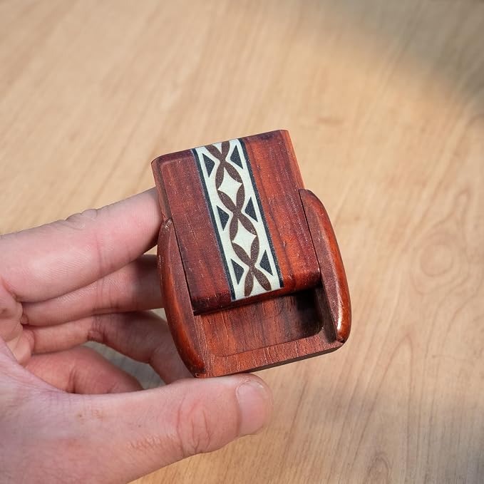 1pcs Handcrafted Wooden Pill Case - Image 7