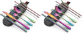 DEVICO Portable Utensils, Travel Camping Cutlery Set, 8-Piece including Knife by DEVICO