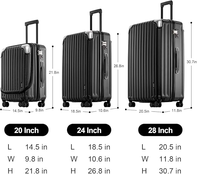 LEVEL8 Grace Luggage Sets Hardshell Suitcase - Image 5