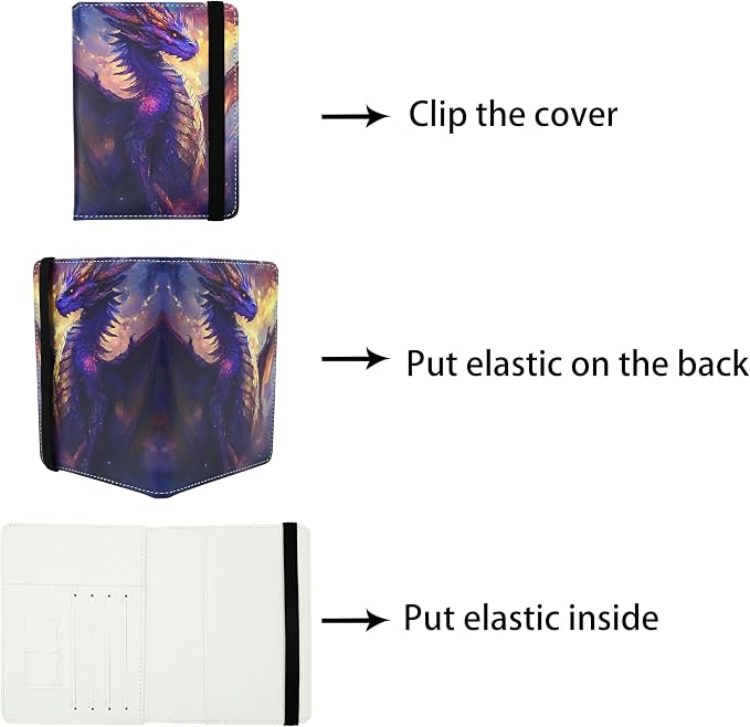 Dragon Passport Holder for Women and Men PU Leather Passport Cover for Travel - Image 4