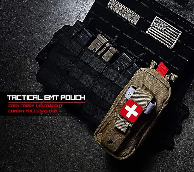Tourniquet Pouch, Portable IFAK Pouch Small Trauma Medical Kit Tactical First - Image 5