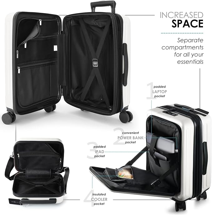 22 Inch Carry On Luggage 22x14x9 Airline Approved, Carry On Suitcase - Image 5