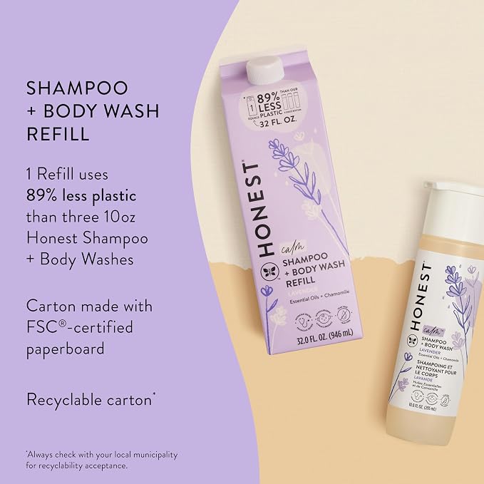 The Honest Company 2-in-1 Cleansing Shampoo + Body Wash Refill Carton | Gentle - Image 3