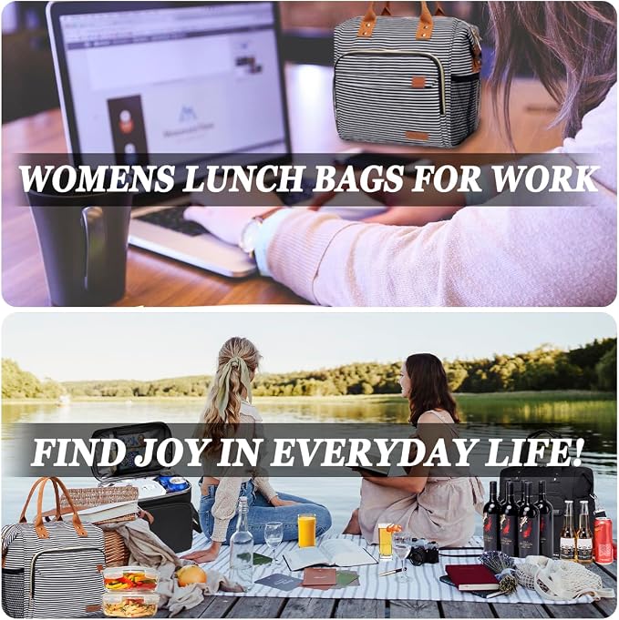 TuErCao Lunch Bag Women Insulated Lunch Box - Image 6