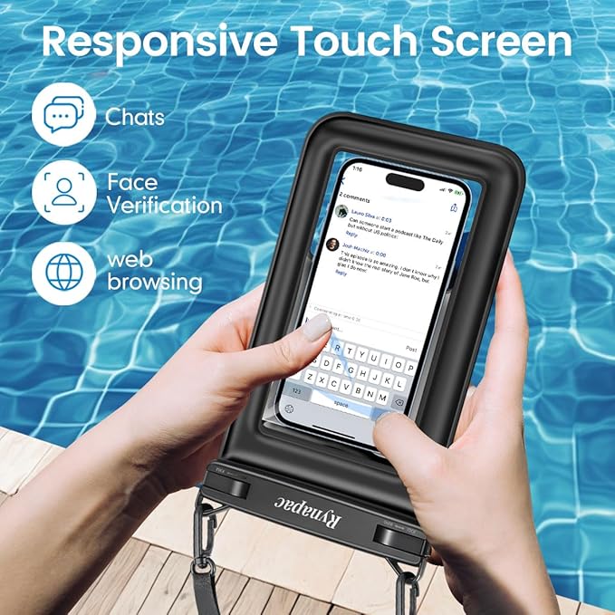 Floating Waterproof Phone Pouch, Galaxy S24+ S23 S22, IPX8 Cellphone Dry Bag - Image 4