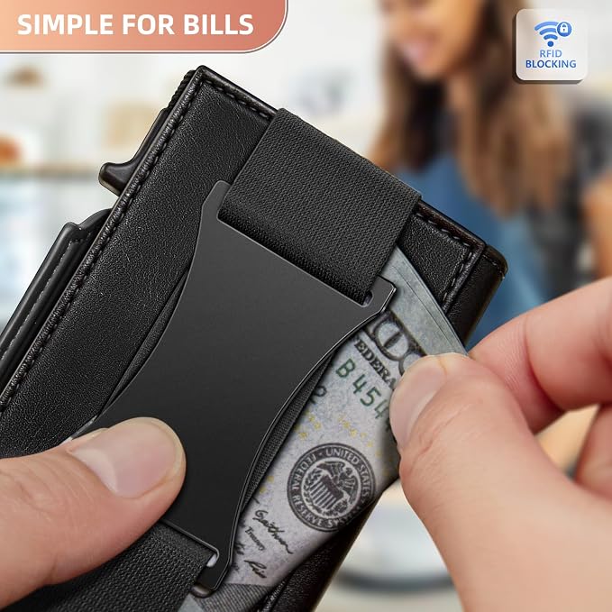 BULLIANT Men Wallet Gift Boxed, Slim Front Pocket Wallet Money Clip Card Holder - Image 6