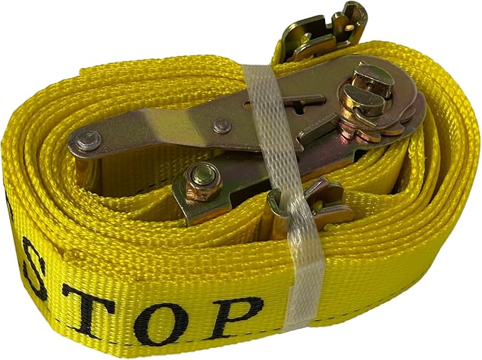 8 Pack Ratchet Strap 2" x 16' E Track Heavy-Duty Cargo Tie Downs 4400LBS - Image 5