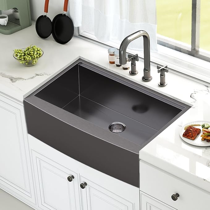 32.5-Inch Undermount Kitchen Sink Workstation, 16 Gauge Stainless Steel Single - Image 2