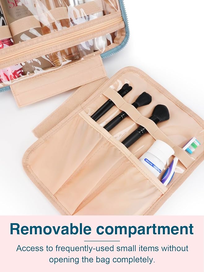 Women's Hanging Toiletry Bag, Waterproof Travel Cosmetic Organizer - Image 4