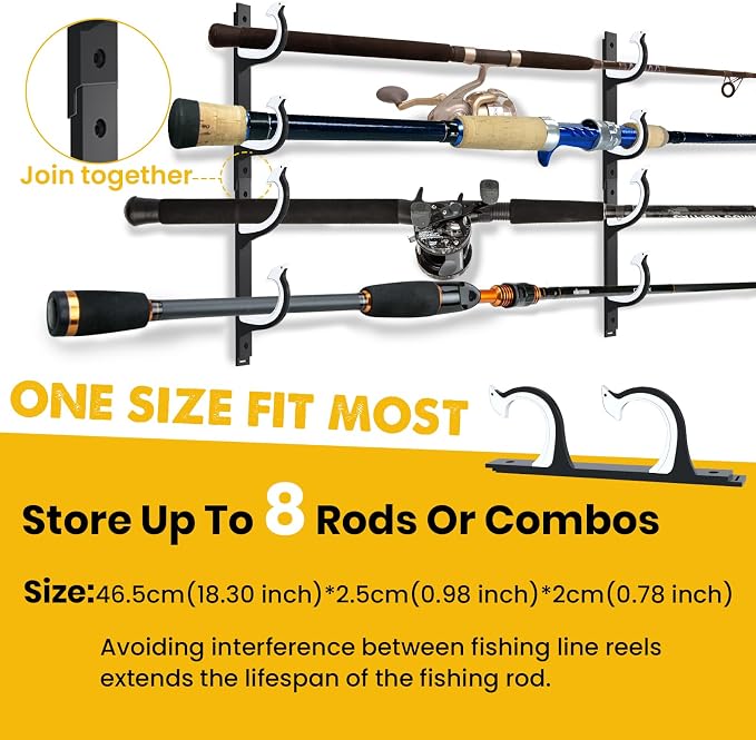 QudraKast Horizontal Fishing Rod Holder - Image 4