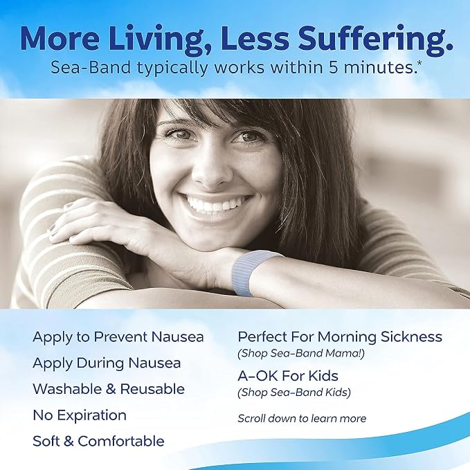 Sea-Band Anti-Nausea Acupressure Wristband - Image 6