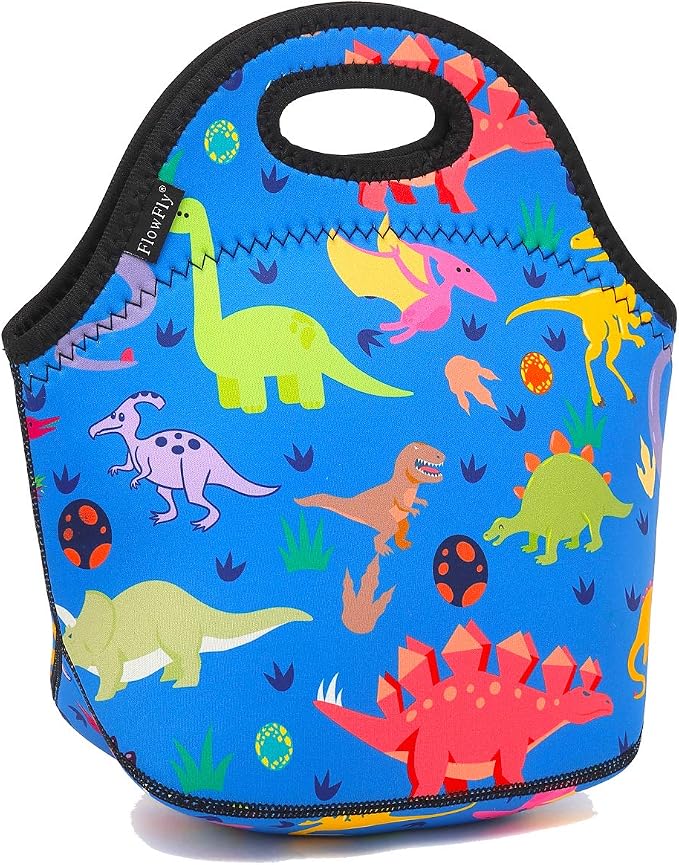 FlowFly Neoprene Kids Lunch box Insulated Soft Bag Mini Cooler Thermal Meal by FlowFly
