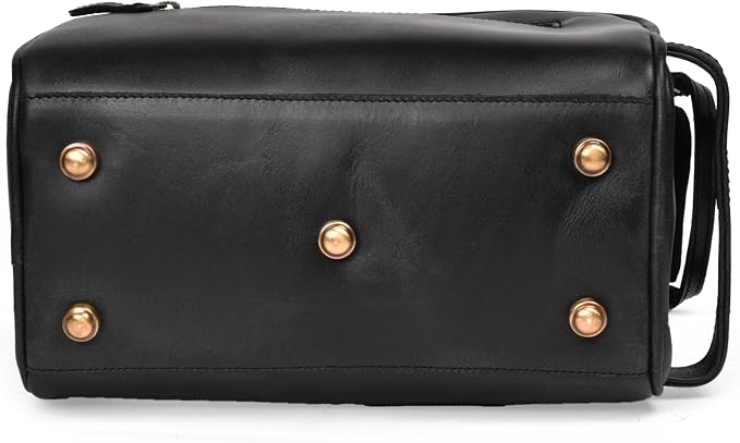 LEATHER VILLAGE Premium Leather Toiletry Travel Pouch - Image 9