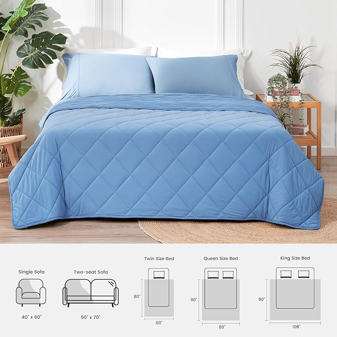 Cozy Bliss Cooling Blanket for Hot Sleepers, Q-Max 0.4 Cooling Comfort King Size - Image 9