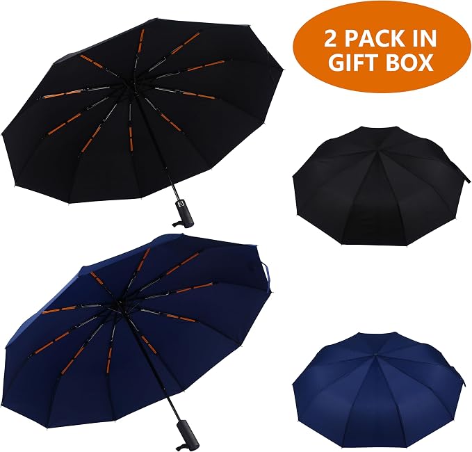 46 Inch Compact Umbrellas for Rain - Image 2