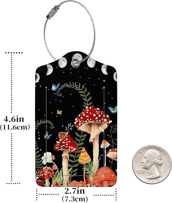 2 Pcs Luggage Tags for Suitcases, PU Leather Cruise Ship Luggage Tags - Image 3