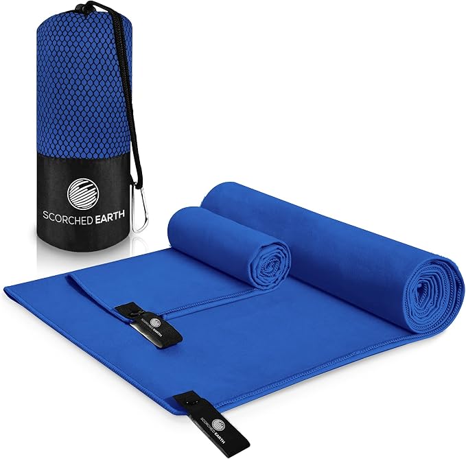 ScorchedEarth Microfiber Travel & Sports Towel Set by ScorchedEarth