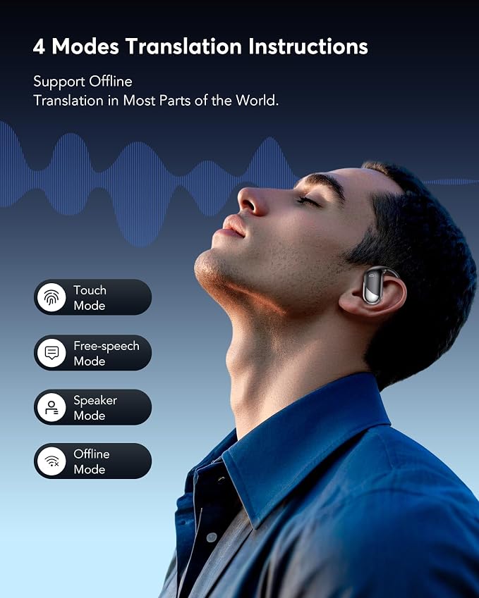 AI Translation Earbuds: Real-Time 144 Languages Translator Earphones, Audifonos - Image 5